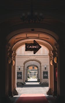 baccarat table action