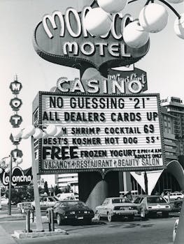 Neon casino interior